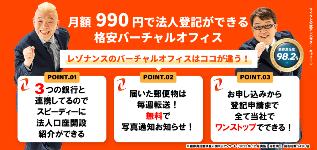 バーチャルオフィスレゾナンス